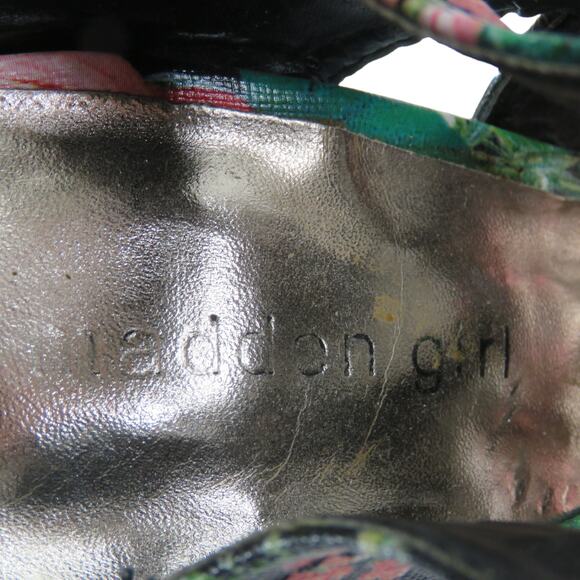 Steve Madden Madden Girl Raceyyy Ghillie Colorful Floral Caged Heels 7.5 - Picture 8 of 8